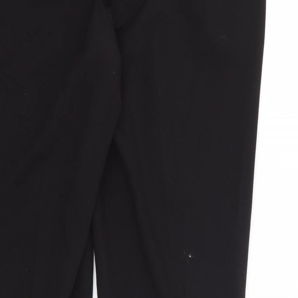 Dorothy Perkins Womens Black Cropped Trousers Size 8 L22 in