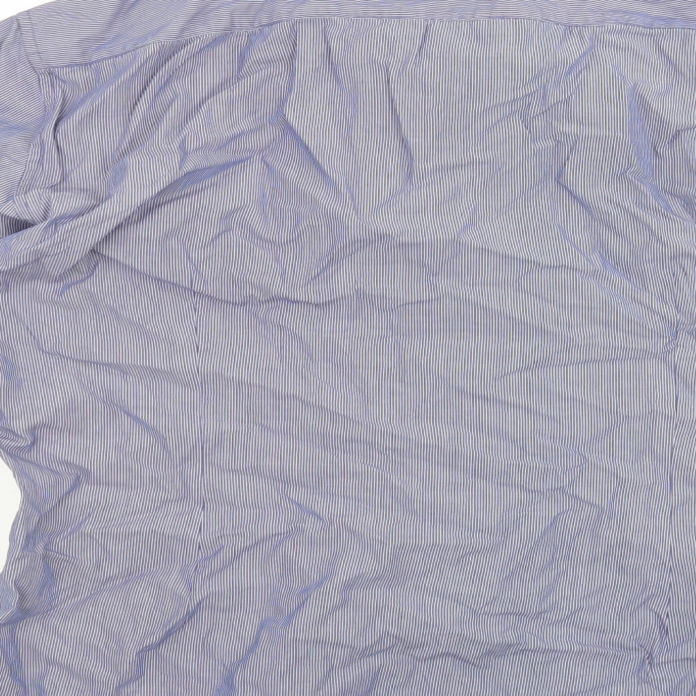 Limited Collection Mens Blue Striped Dress Shirt Size 15.5