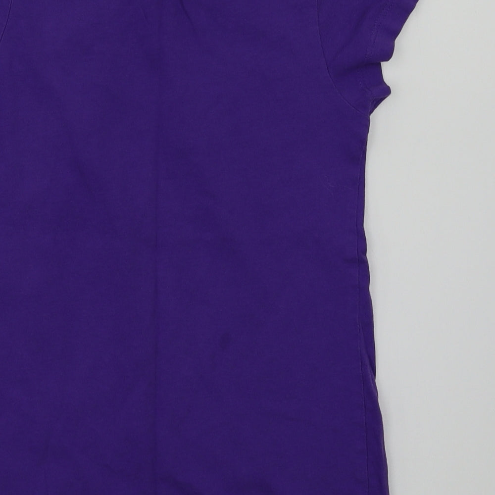 ice age Girls Purple Animal Print Basic T-Shirt Size 4-5 Years