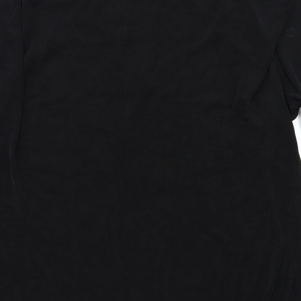 JONDEN Womens Black Basic T-Shirt Size XL
