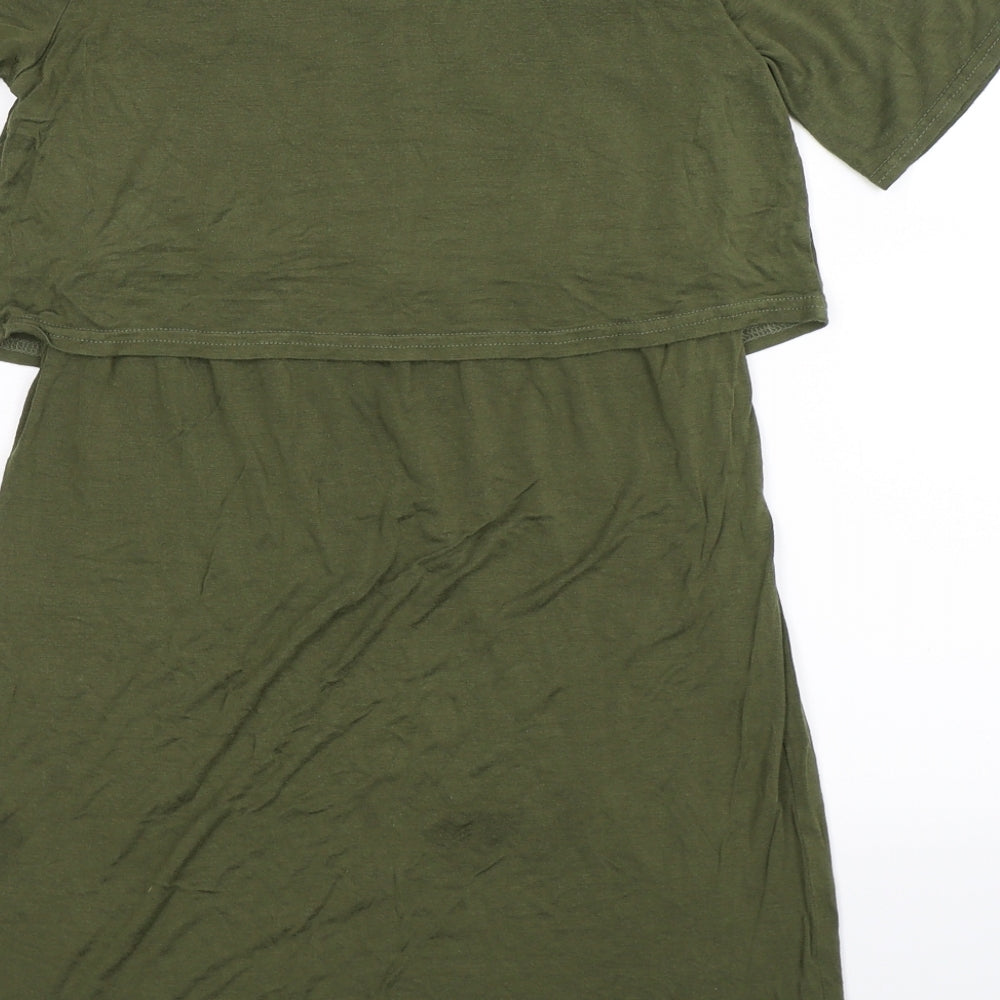Boohoo Womens Green Mini Size 8