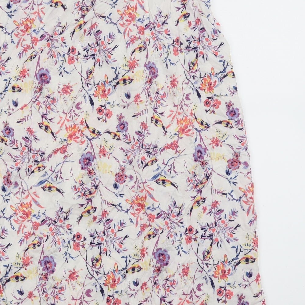 Marks & Spencer Womens White Floral Slip Dress Size 10