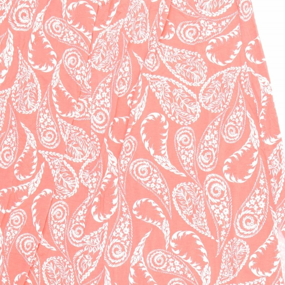 NEXT Womens Red Floral A-Line Skirt Size 32 in