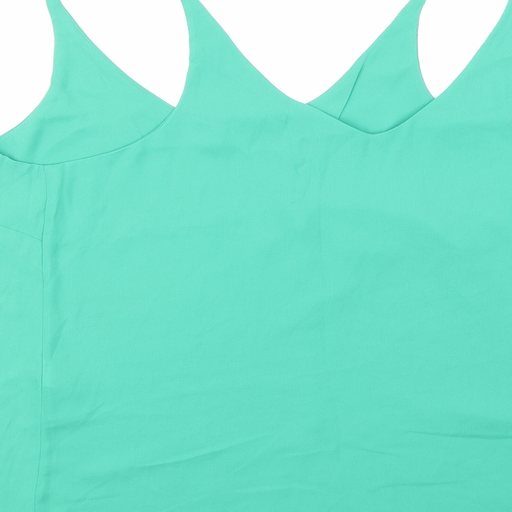 F&F Womens Green Basic Blouse Size 8