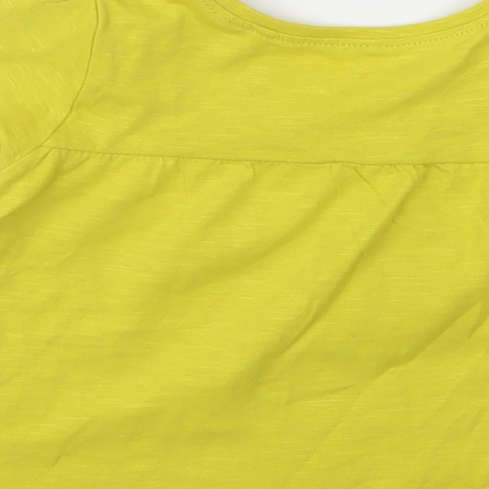 NEXT Girls Yellow T-Shirt Dress Size 9-12 Months
