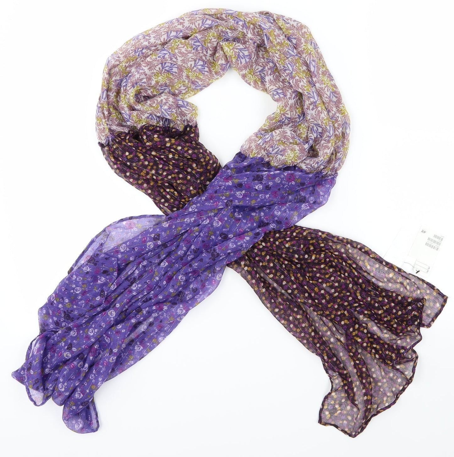 H&M Womens Purple Houndstooth Shawl/Wrap
