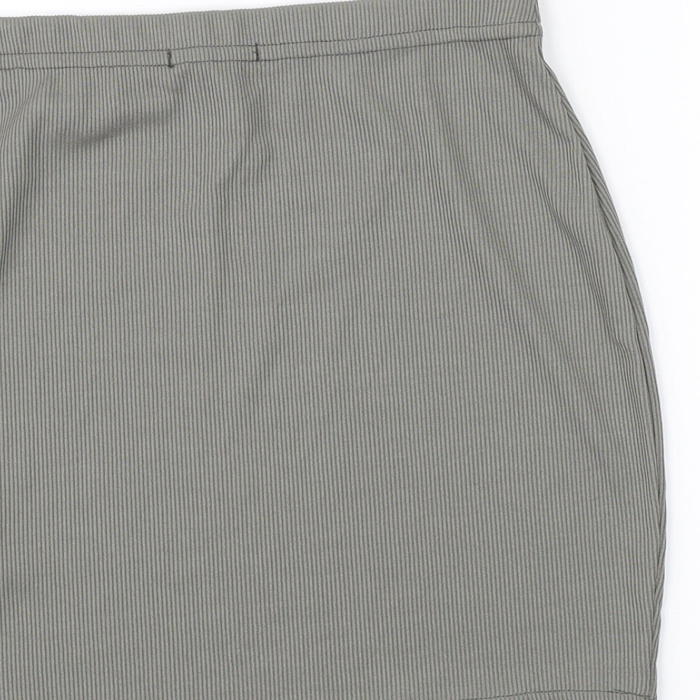 I SAW IT FIRST Womens Grey A-Line Skirt Size 10