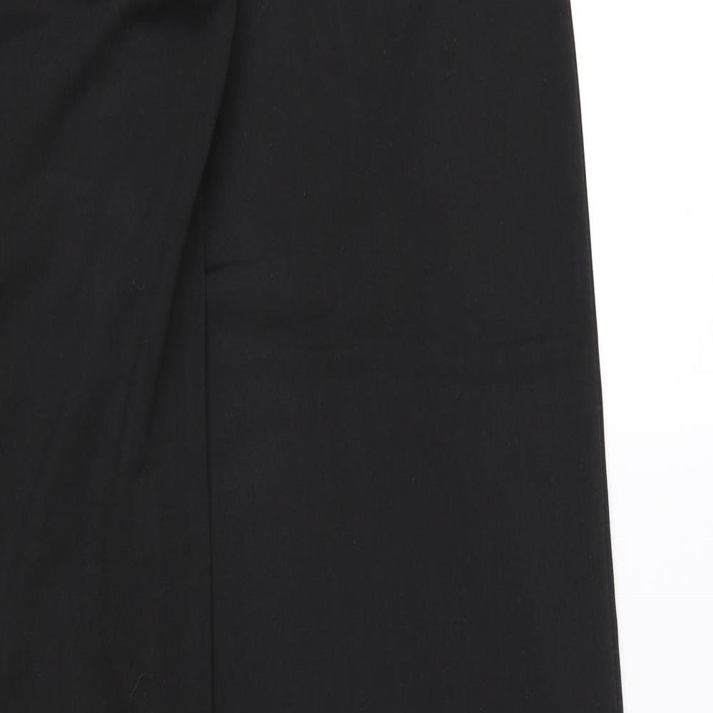 Olympus Womens Black Trousers Size 10 L30 in