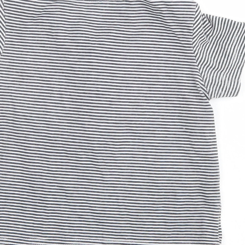 Lee Cooper Boys Blue Striped Basic Polo Size 18-24 Months