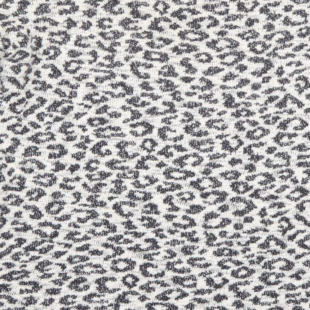 NEXT Womens Grey Animal Print Pullover Jumper Size 6