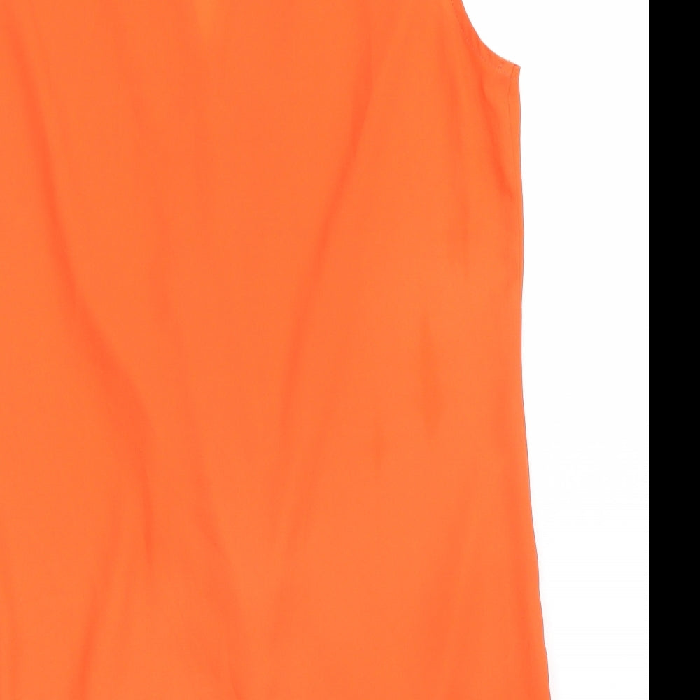 Paraphrase Womens Orange Basic Blouse Size 10