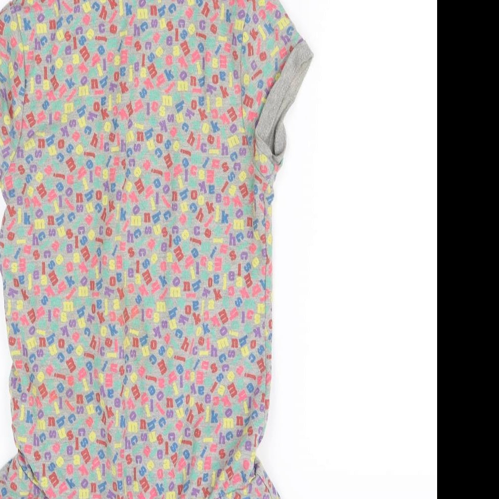 H&M Womens Grey Polka Dot Jumper Dress Size 6