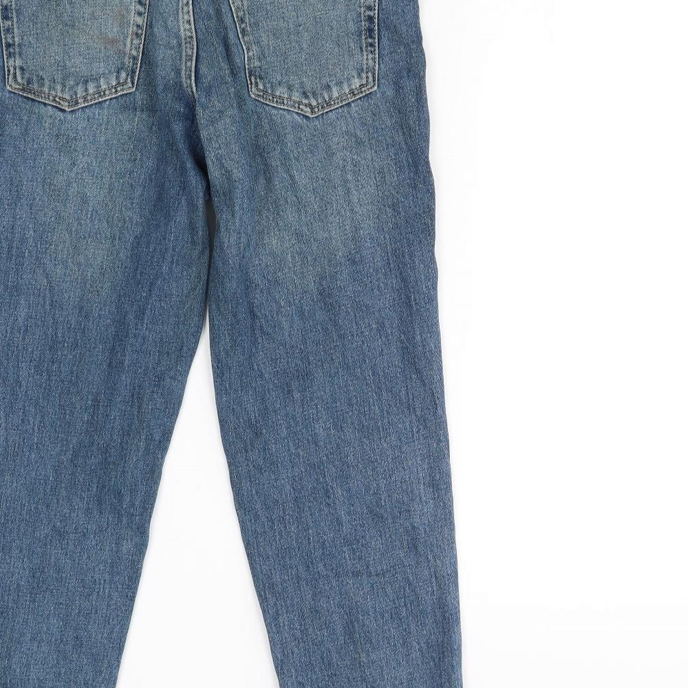 Topshop Womens Blue Straight Jeans Size 26 in L26.5 in