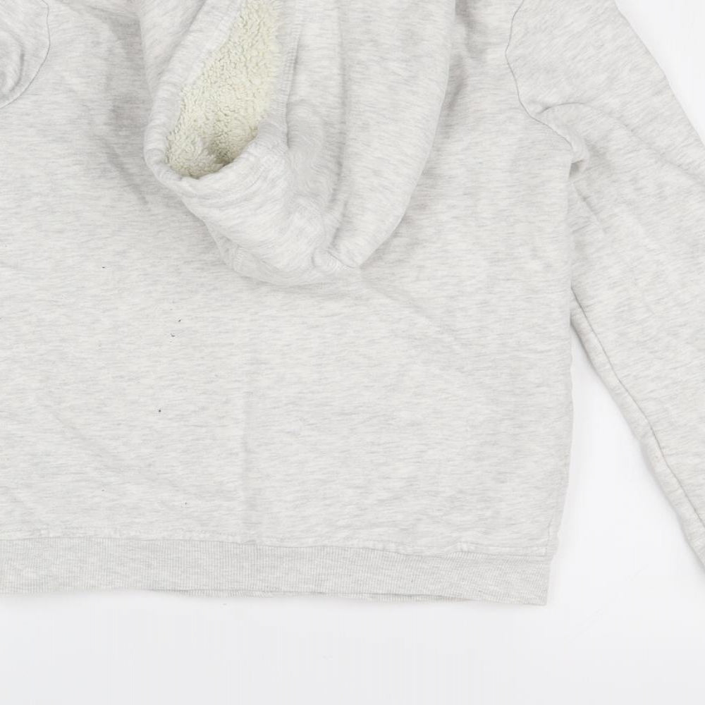 Nutmeg Girls Grey Full Zip Hoodie Size 11 Years