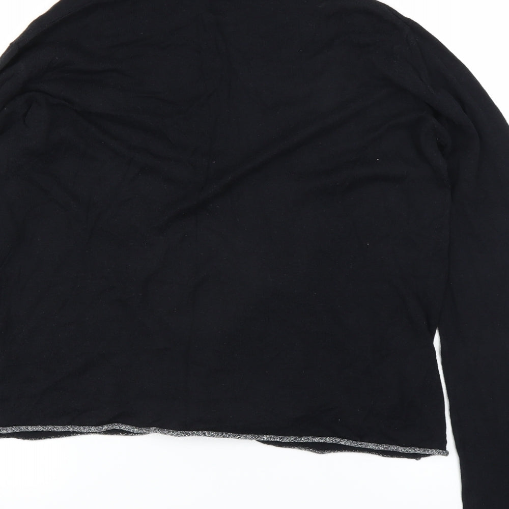 TEX Womens Black Cardigan Jumper Size M