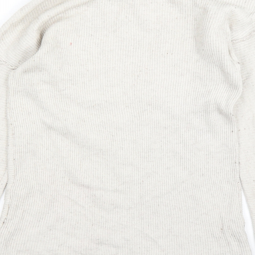 Primark Womens White Pullover Jumper Size M
