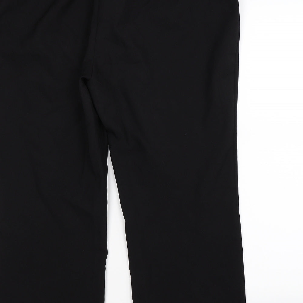 Brand and care label for Capsule women’s black trousers, size UK 18, 27-inch leg - work office formal