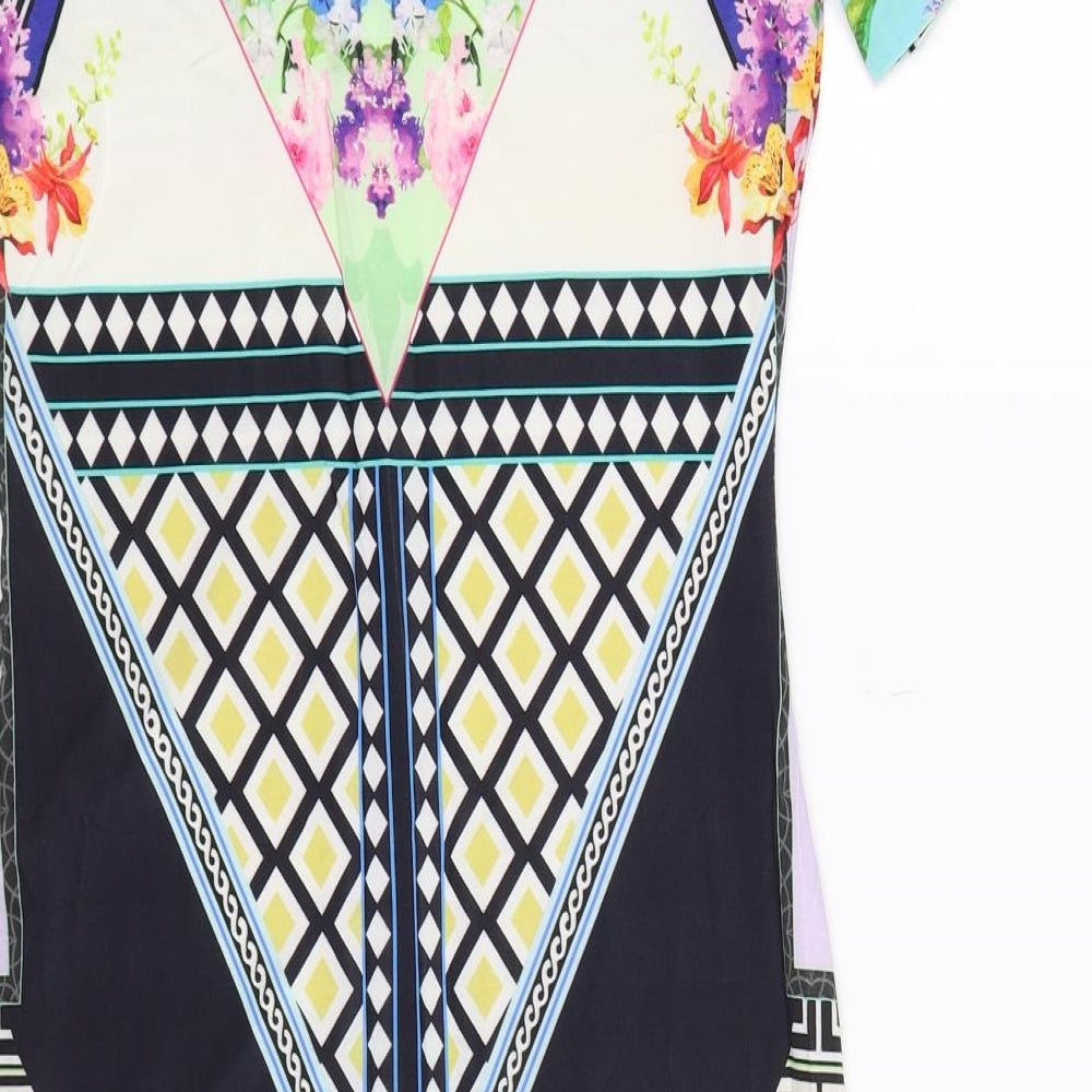 ana alcazar Womens Multicoloured Floral Bodycon Size 8