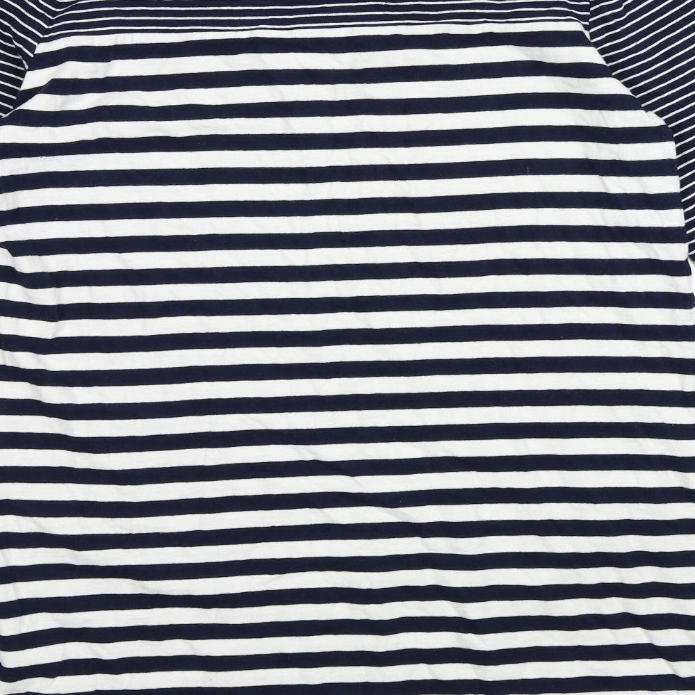 George Womens Blue Striped Pullover Jumper Size 14