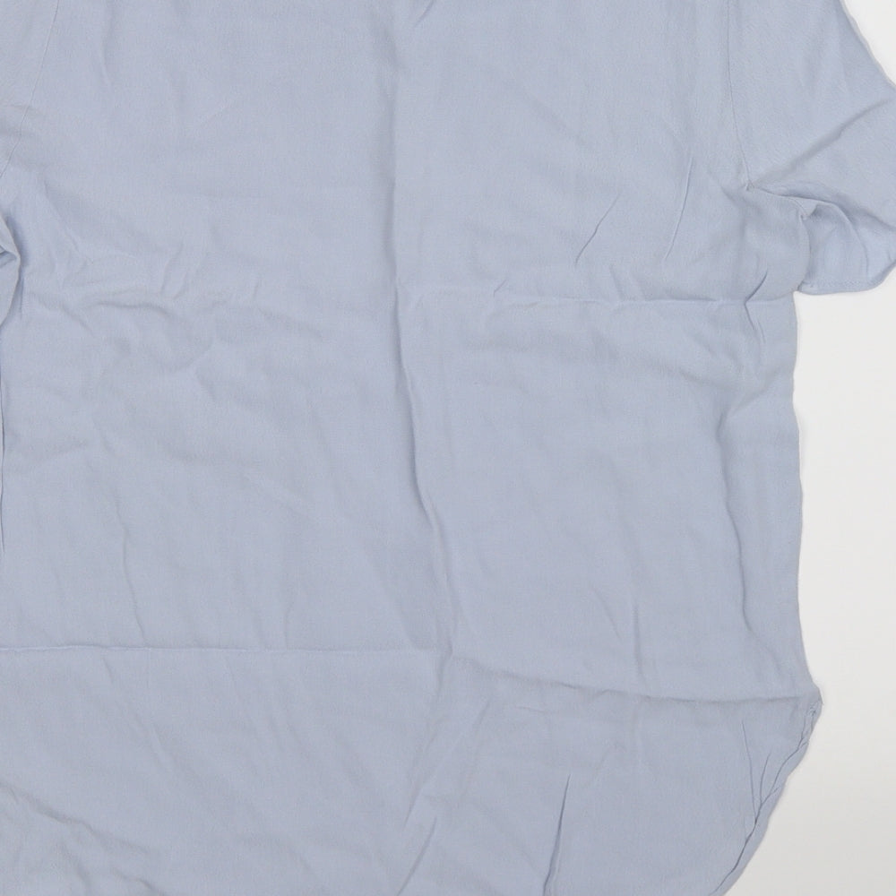 H&M Womens Blue Tunic T-Shirt Size 10