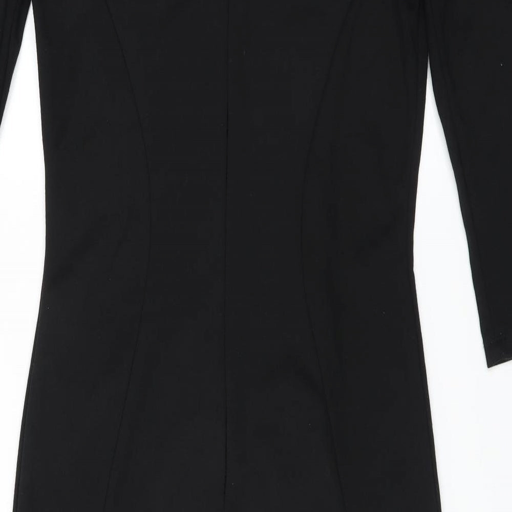 Greence Womens Black Sheath Size M - lace panel