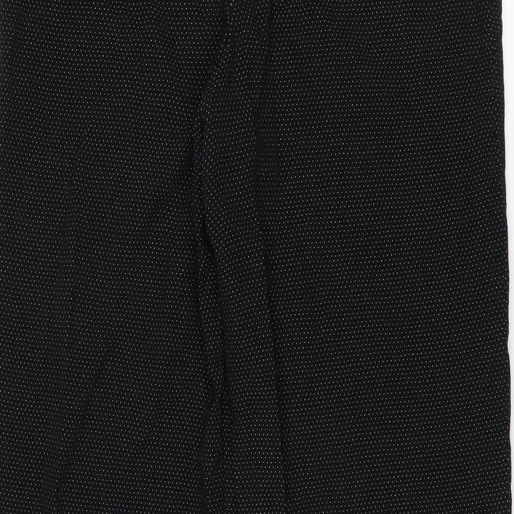 Alex & Co Womens Black Trousers Size 8 L28 in