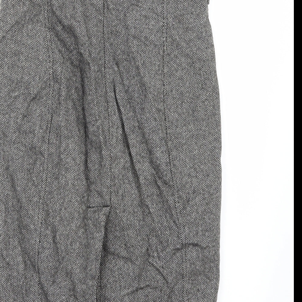 United Colors of Benetton Womens Grey Straight & Pencil Skirt Size 30 in