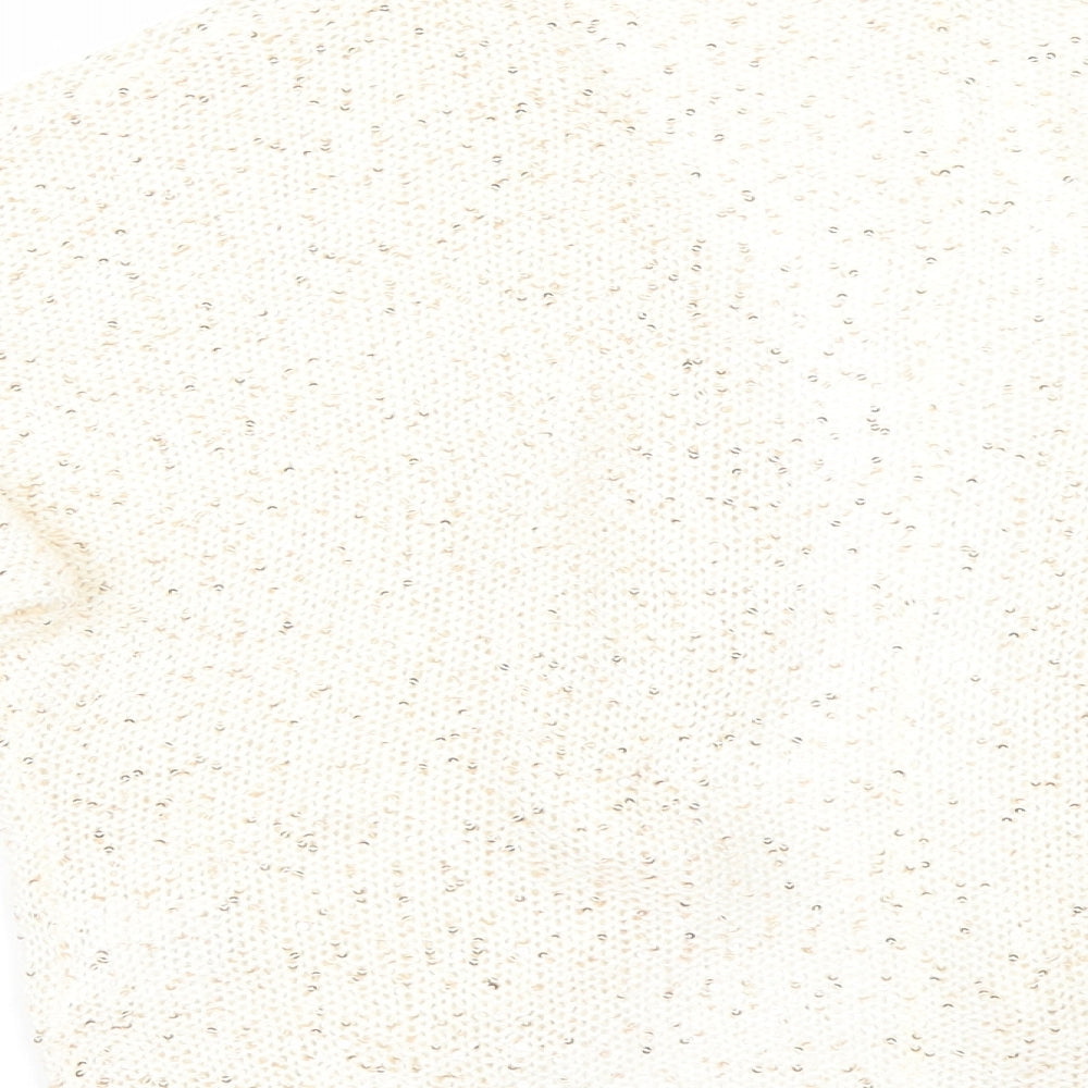 Store Twenty One Womens Ivory Cardigan Jumper Size M