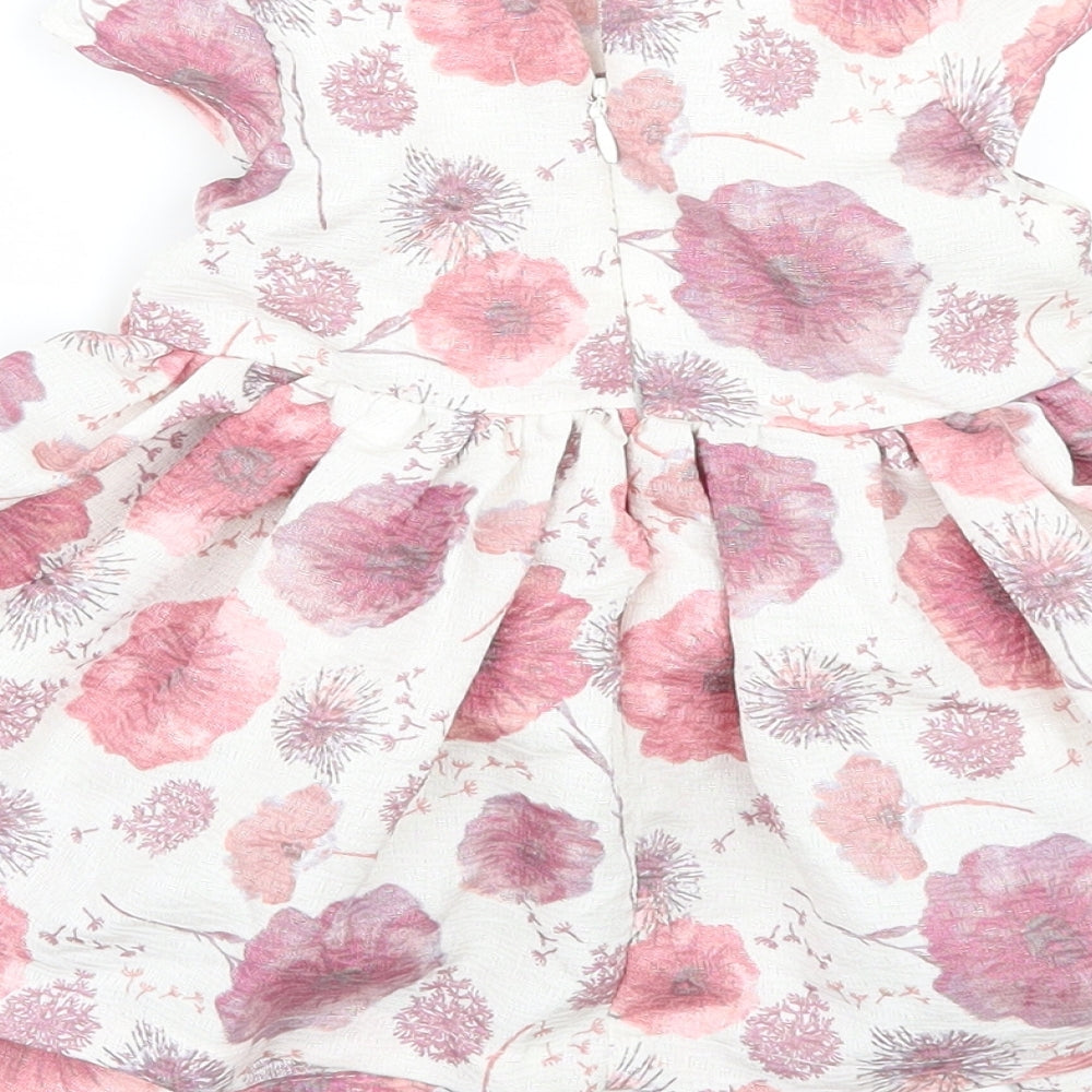 Matalan Boys White Floral A-Line Size 6-9 Months