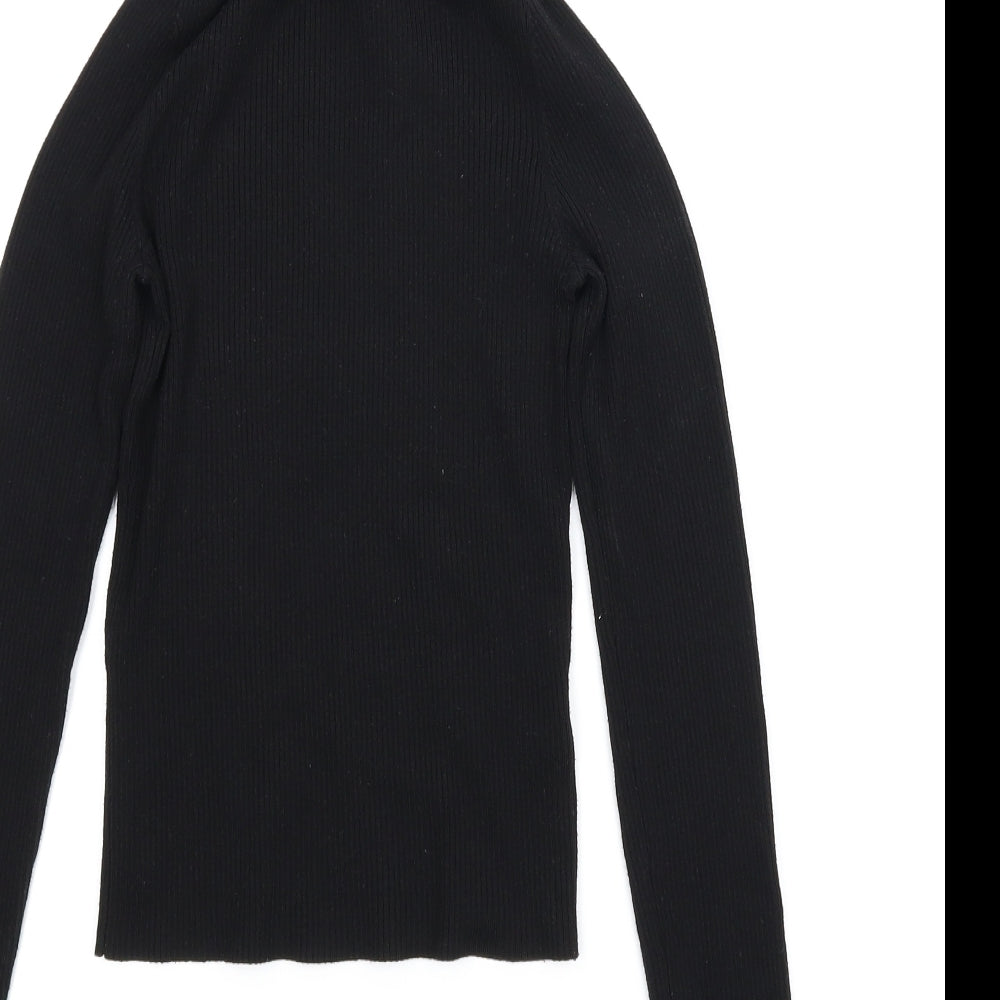Divided Womens Black Basic T-Shirt Size S