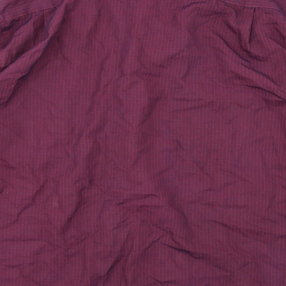 Debenhams Mens Purple Striped Button-Up Size M