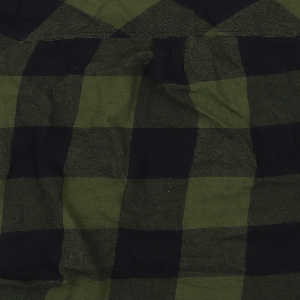 H&M Womens Green Basic Button-Up Size 36