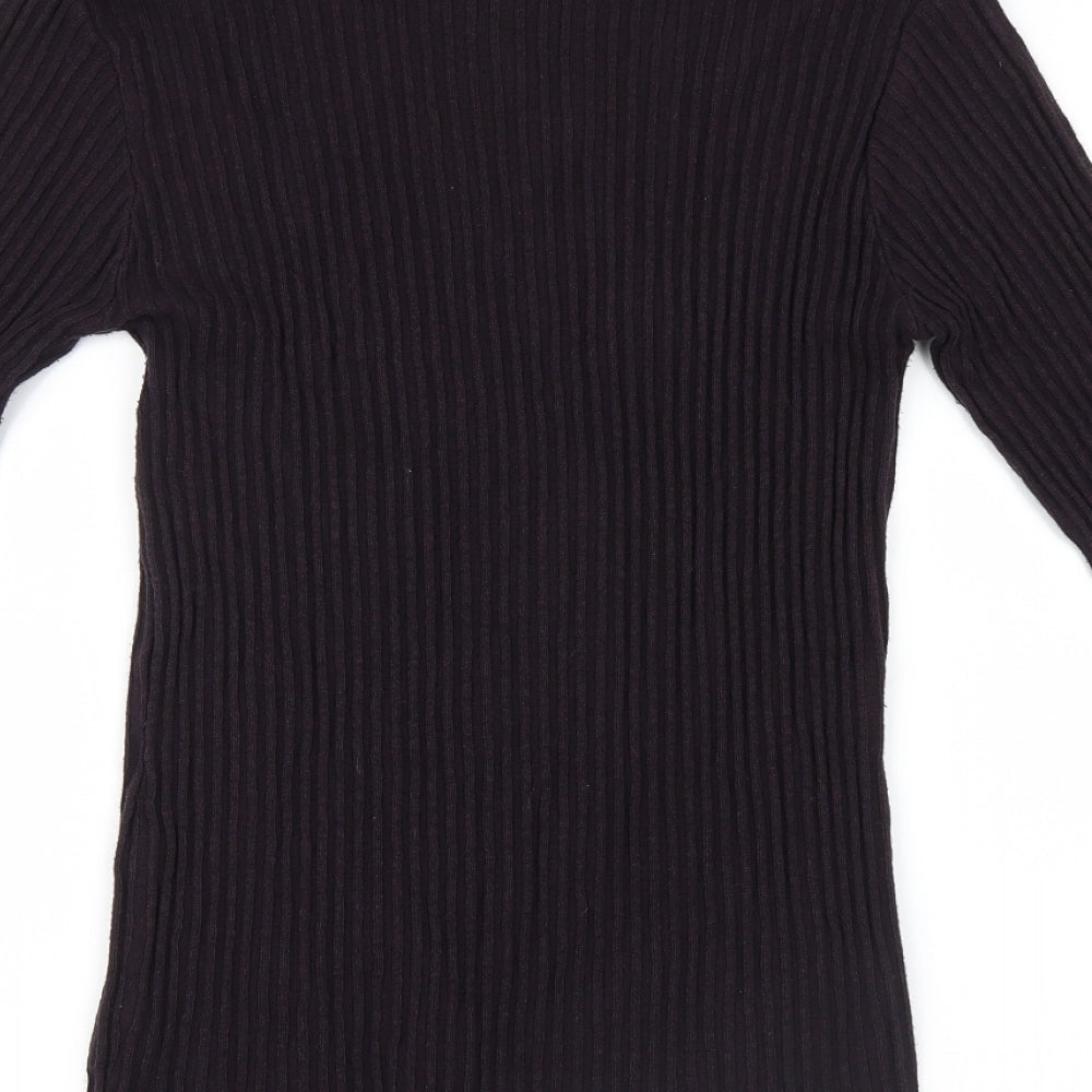 River Island Womens Purple Knit Pullover Jumper Size L