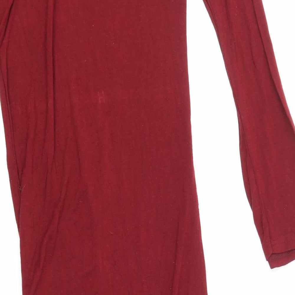 ok Womens Red Pencil Dress Size 8 - Split Sides