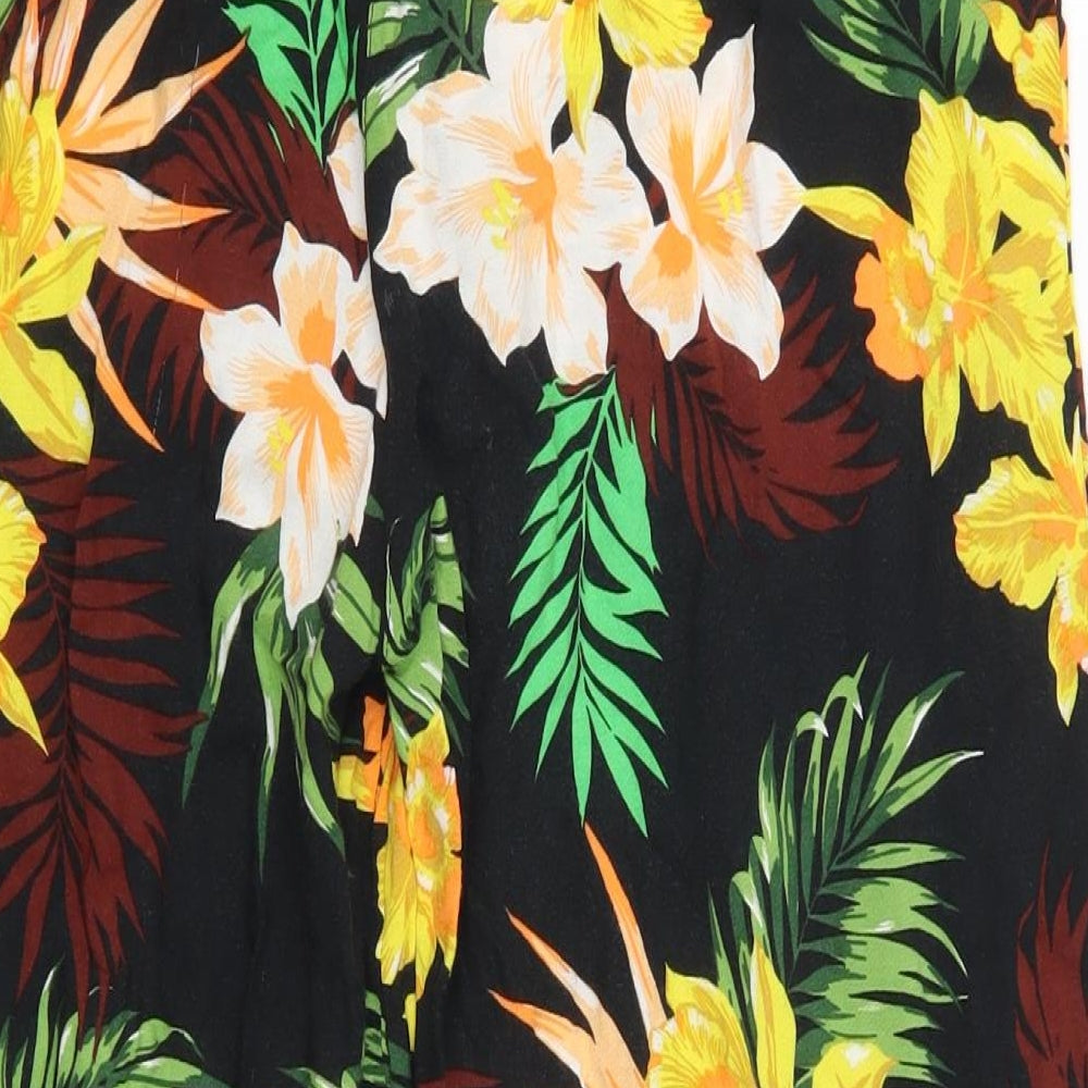 George Womens Multicoloured Floral Cropped Trousers Size 8 L20 in