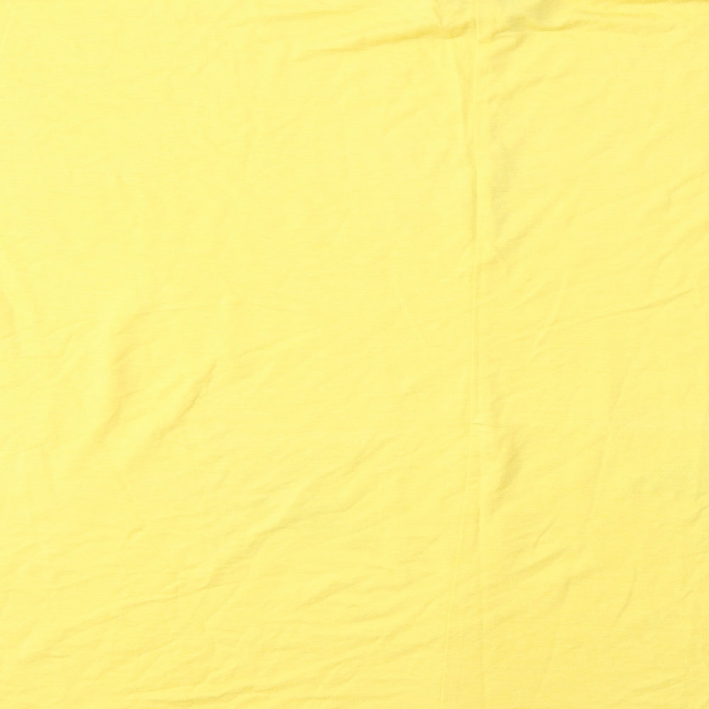 MISSUMI Womens Yellow Basic T-Shirt One Size