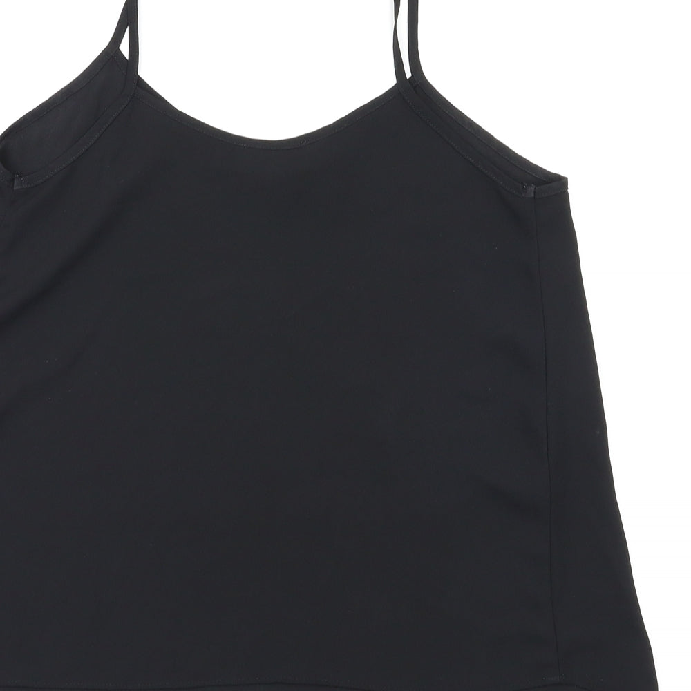Topshop Womens Black Basic T-Shirt Size 6