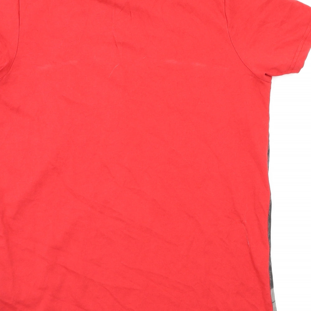 Lego Batman Boys Red Animal Print Basic T-Shirt Size 11-12 Years