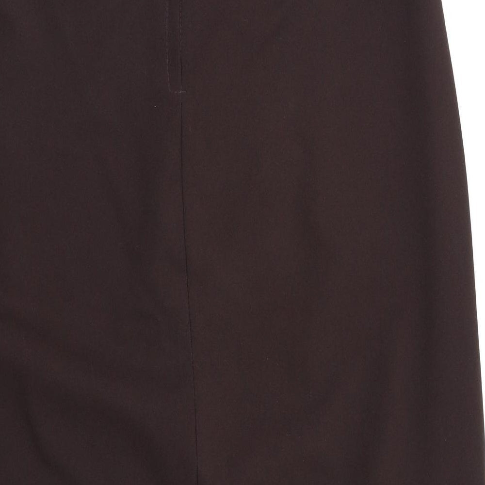 Try Clothing Womens Brown A-Line Skirt Size 14
