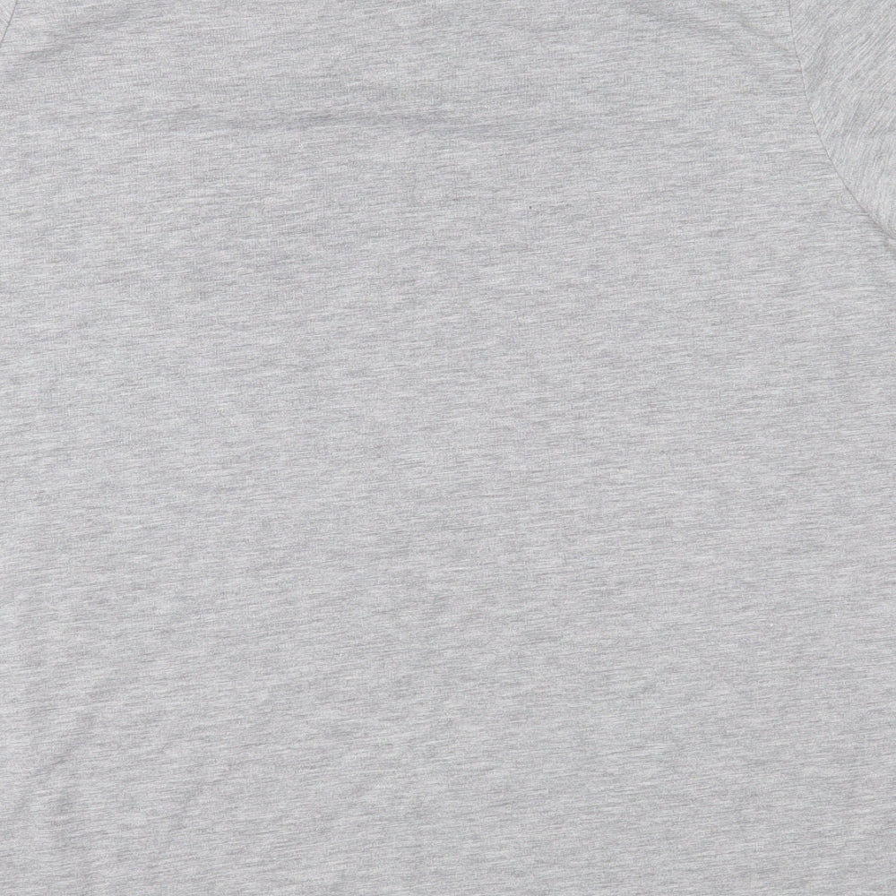Bravado Womens Grey Jersey Basic T-Shirt Size L