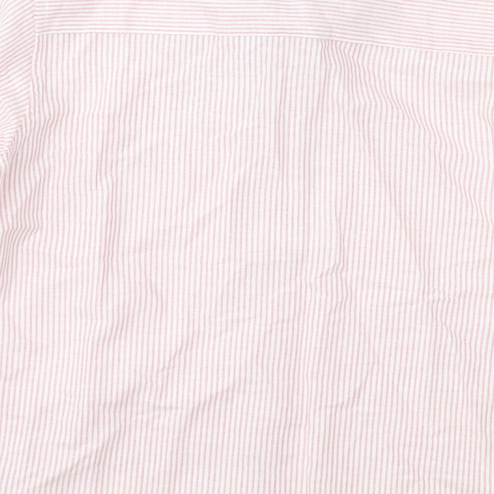 NEXT Boys Red Striped Basic Button-Up Size 10 Years
