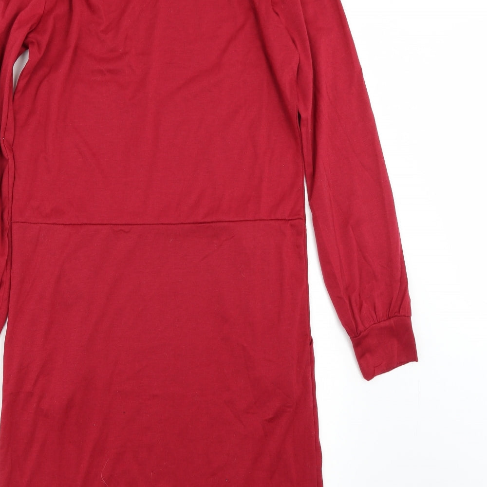 Preworn Womens Red A-Line Size S