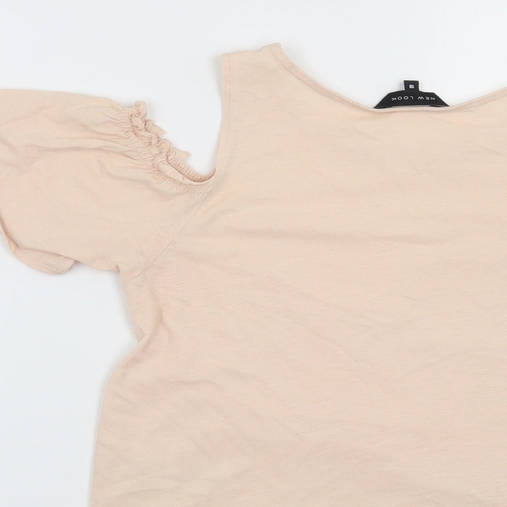 New Look Womens Orange Basic T-Shirt Size 10