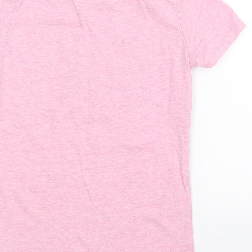 University of Leeds Womens Pink Basic T-Shirt Size XS