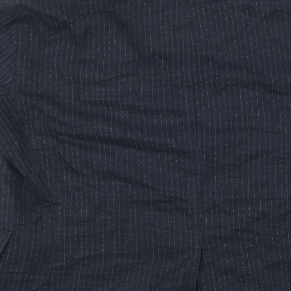 Blue Harbour Mens Blue Striped Jacket Suit Jacket