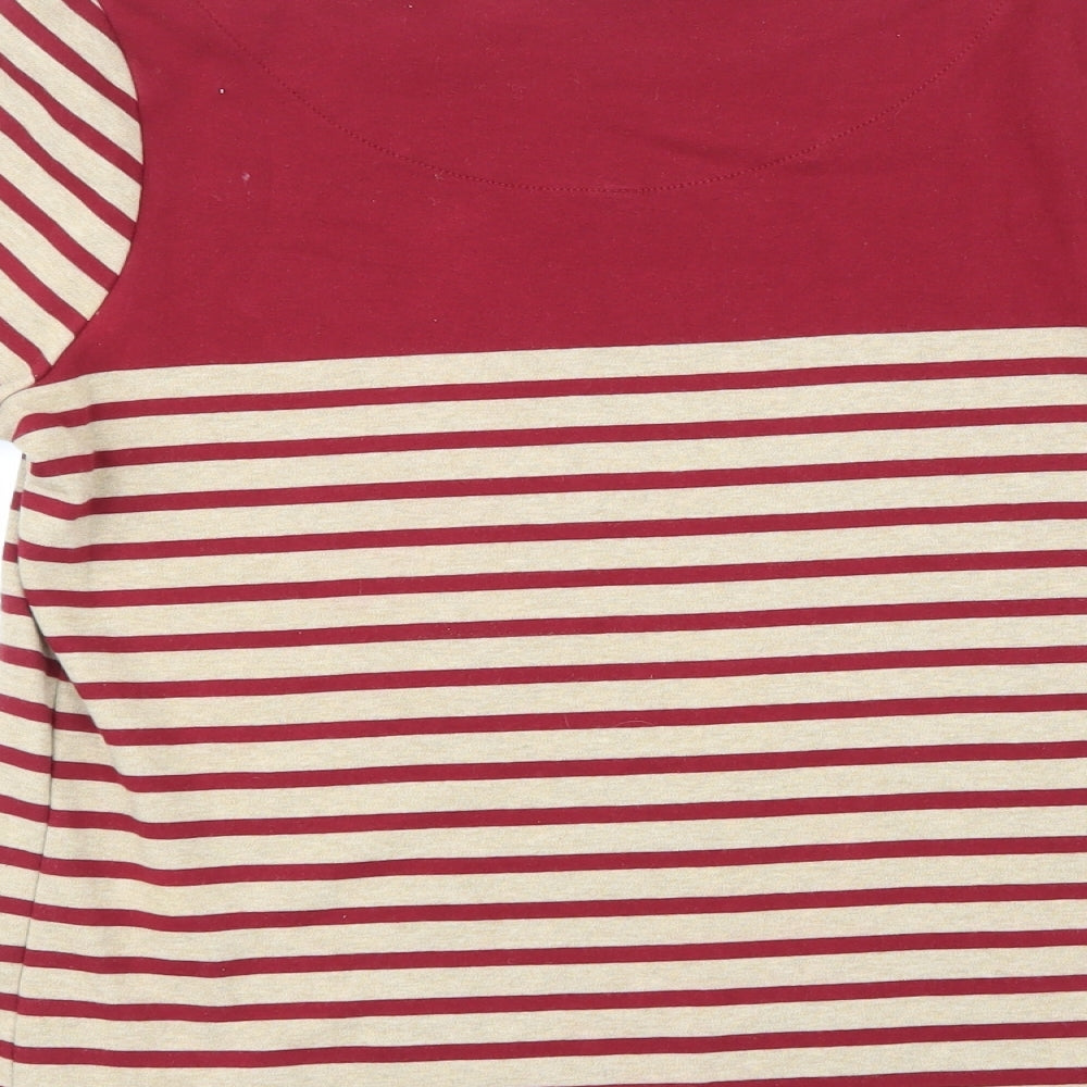 DASH Womens Multicoloured Striped Pullover Jumper Size 14