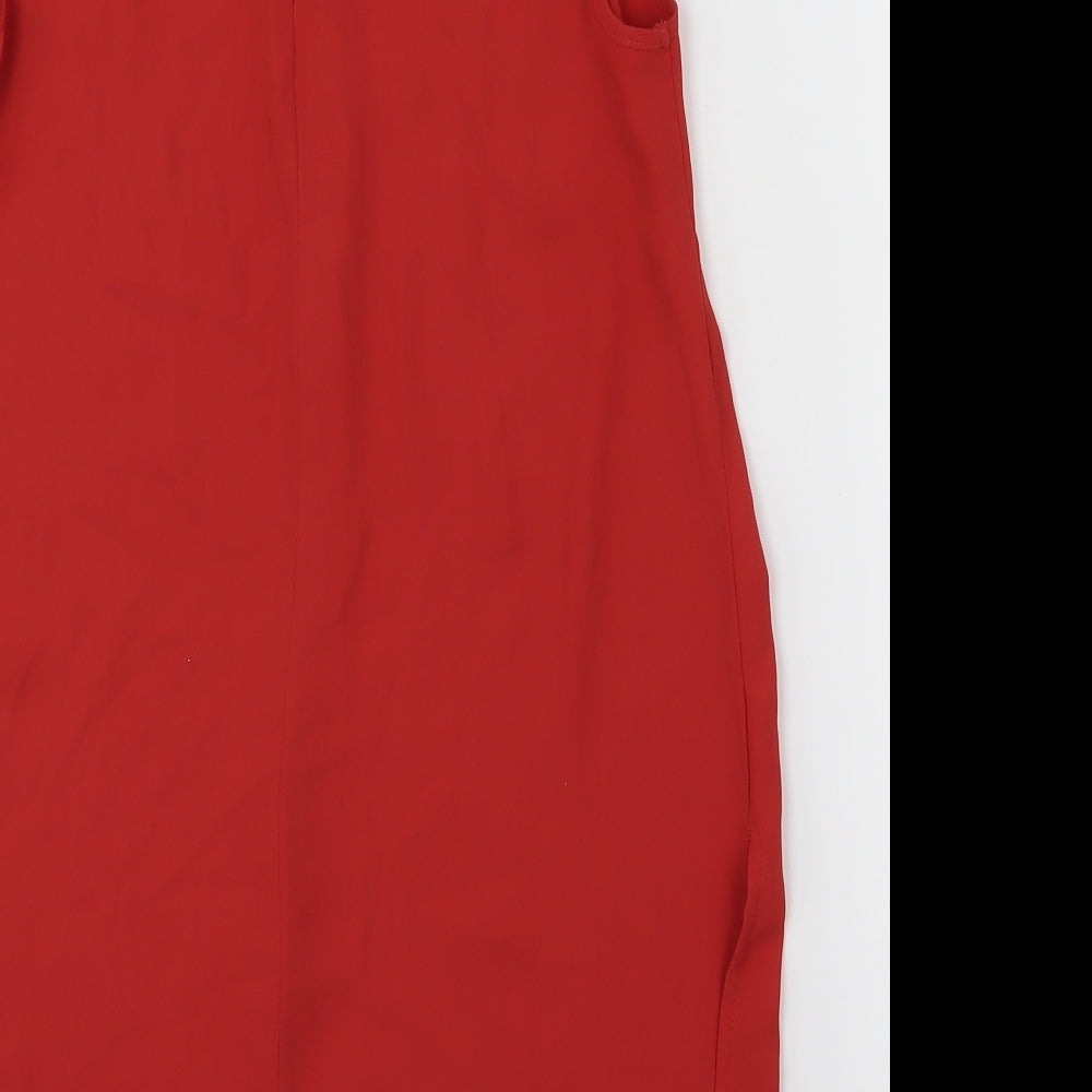 Matalan Womens Red Shirt Dress Size 8