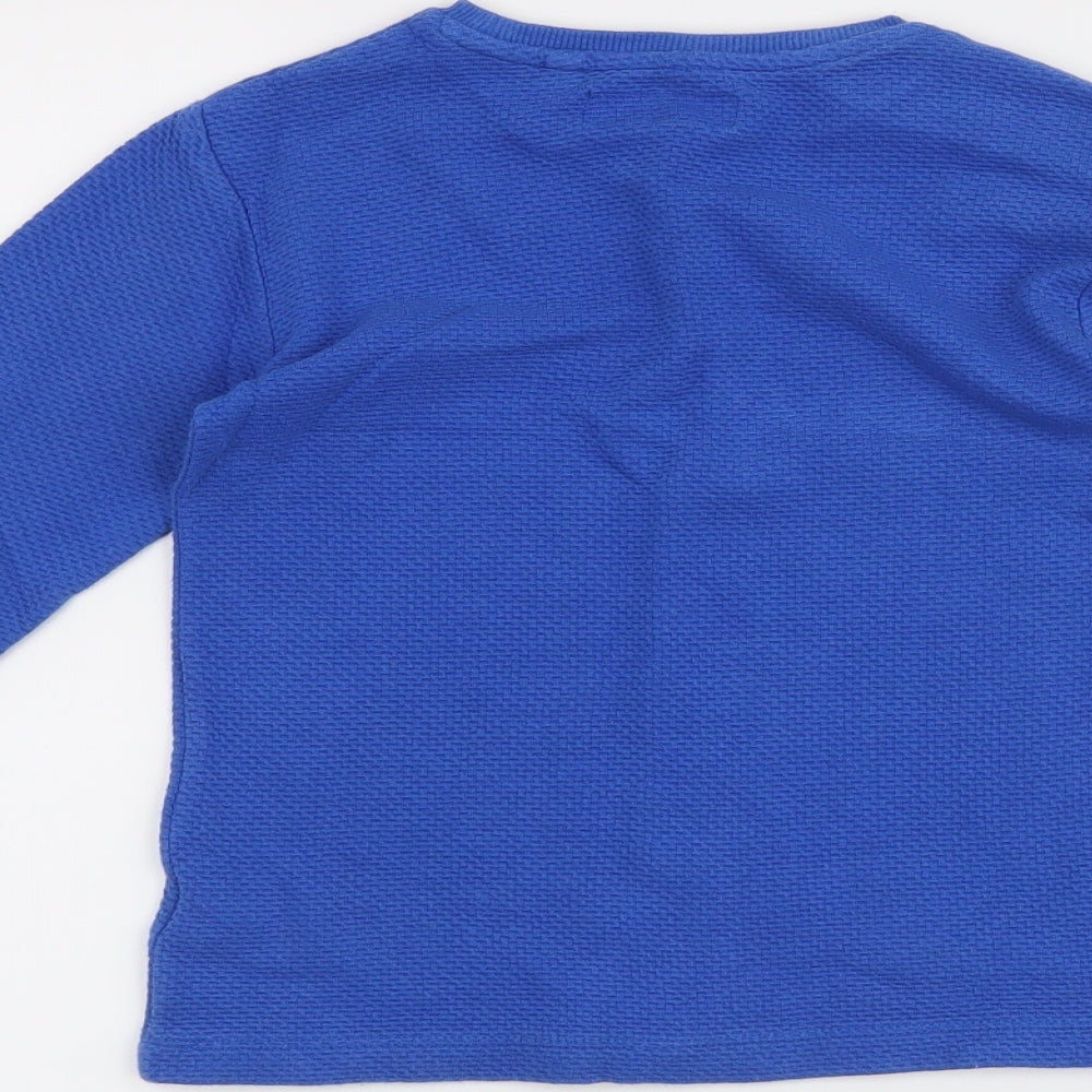 Next Boys Blue Pullover Jumper Size 5 Years