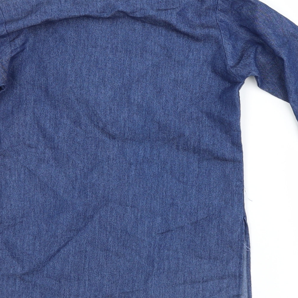 tonyland Girls Blue Basic Button-Up Size XS
