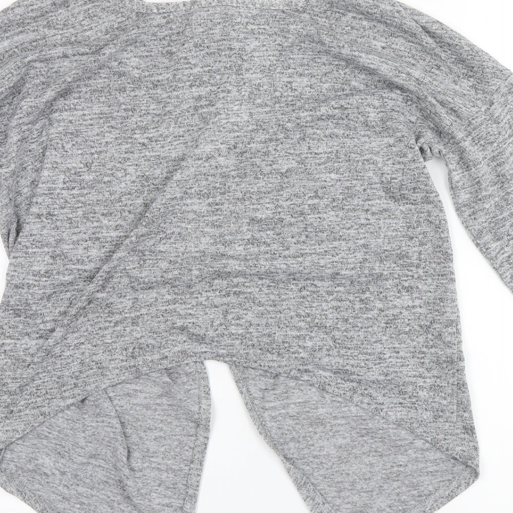 Miss Selfridge Womens Grey Pullover Jumper Size 10